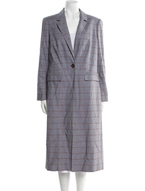 Tailored by Rebecca Taylor Plaid Print Faux Fur Coat