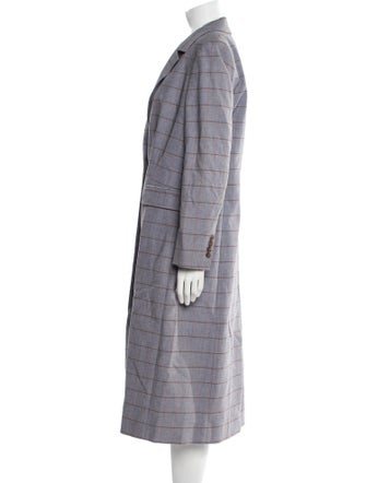 Tailored by Rebecca Taylor Plaid Print Faux Fur Coat