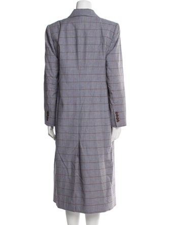 Tailored by Rebecca Taylor Plaid Print Faux Fur Coat