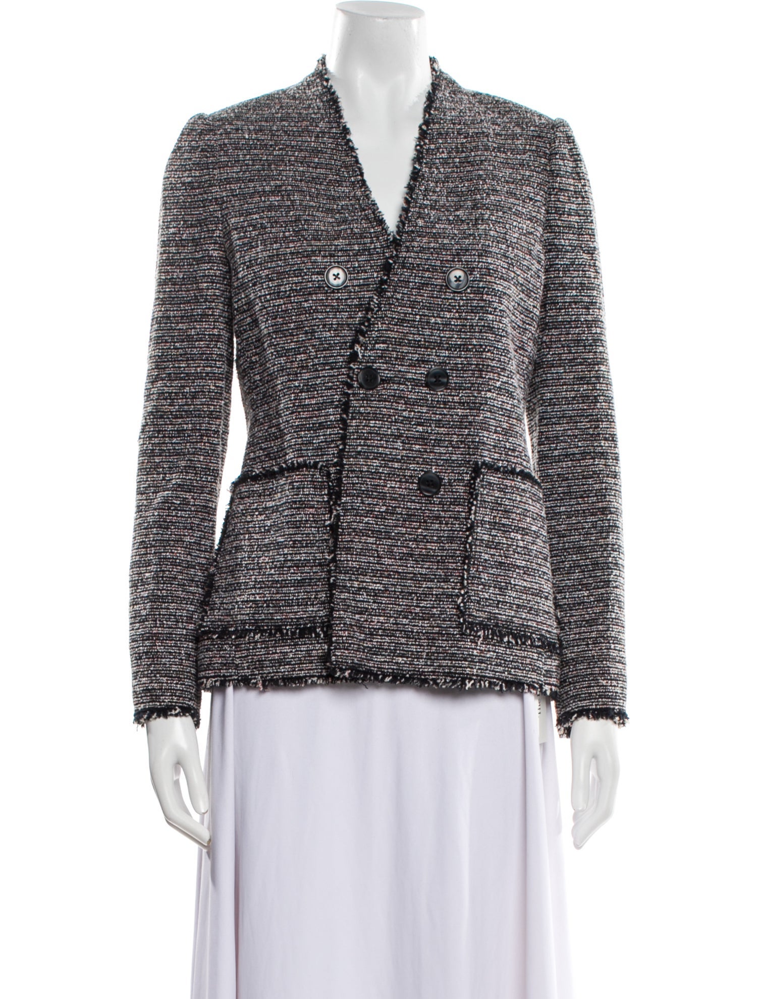 Tailored by Rebecca Taylor Tweed Tweed Pattern Blazer