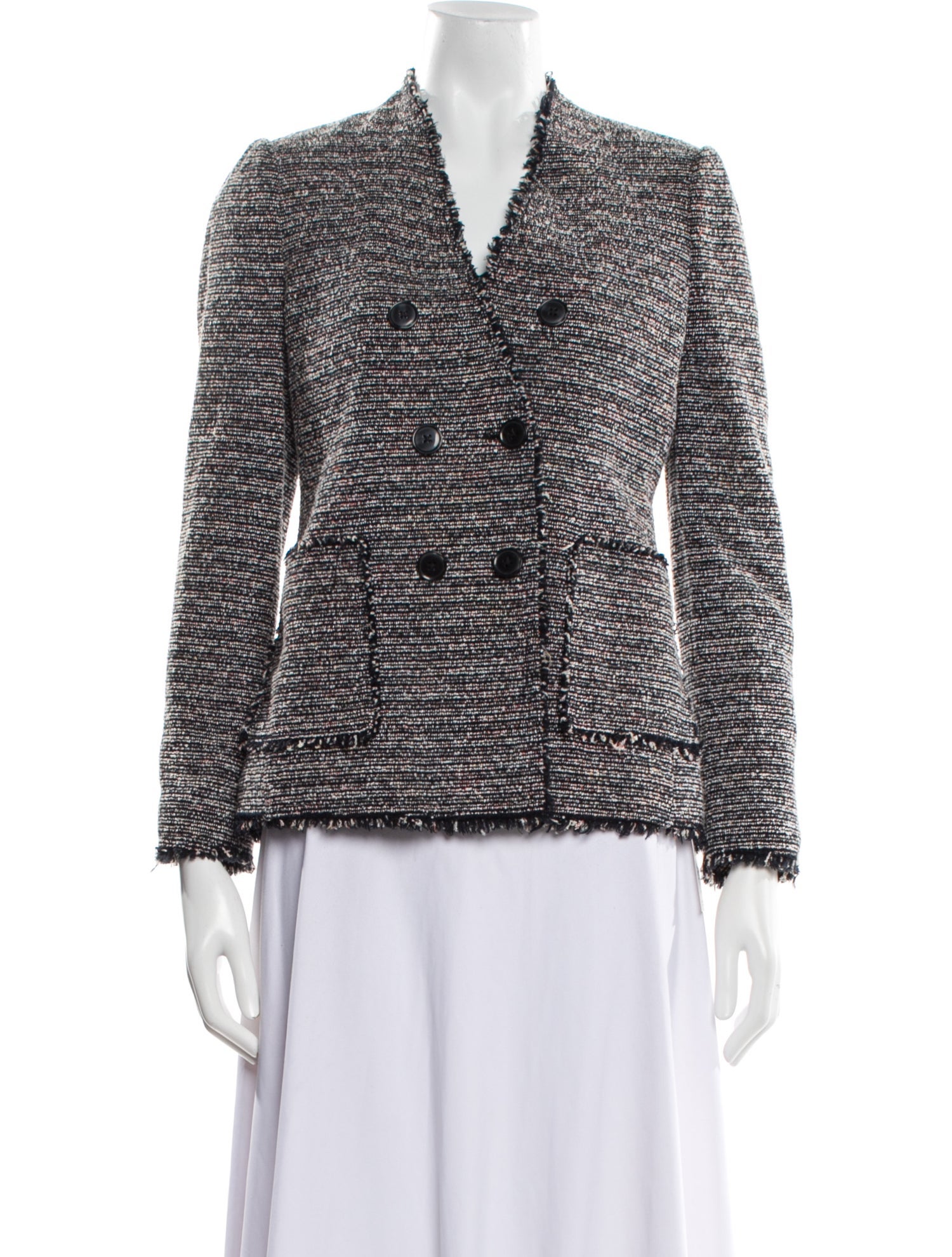 Tailored by Rebecca Taylor Tweed Pattern Blazer