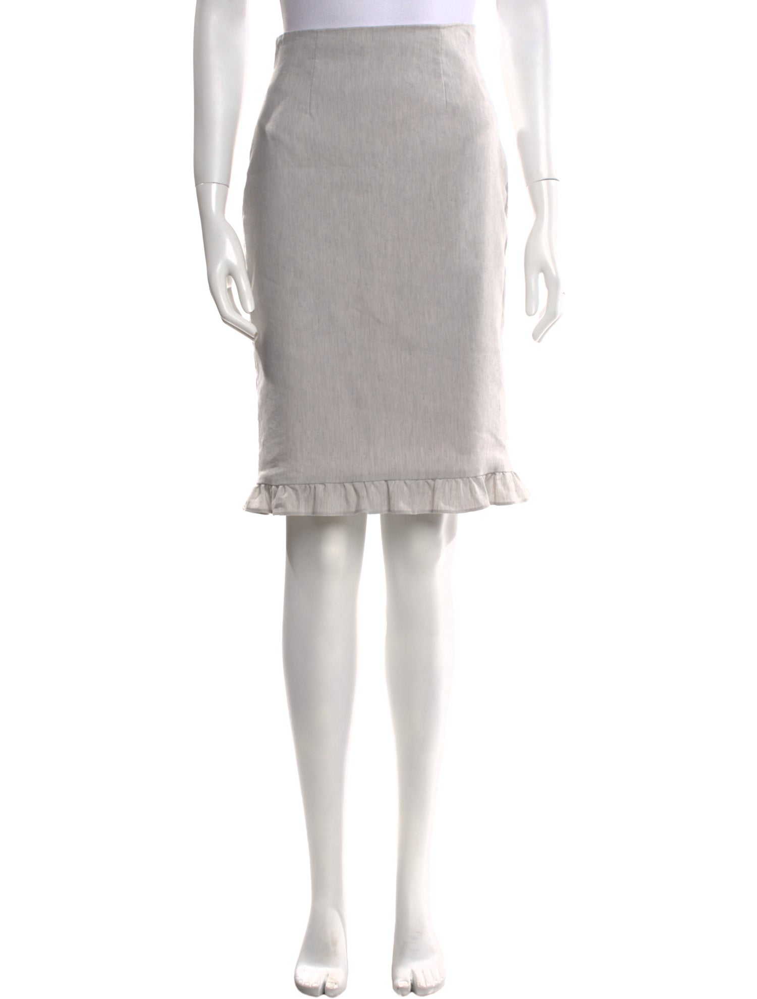 Tailored by Rebecca Taylor Linen Knee-Length Skirt