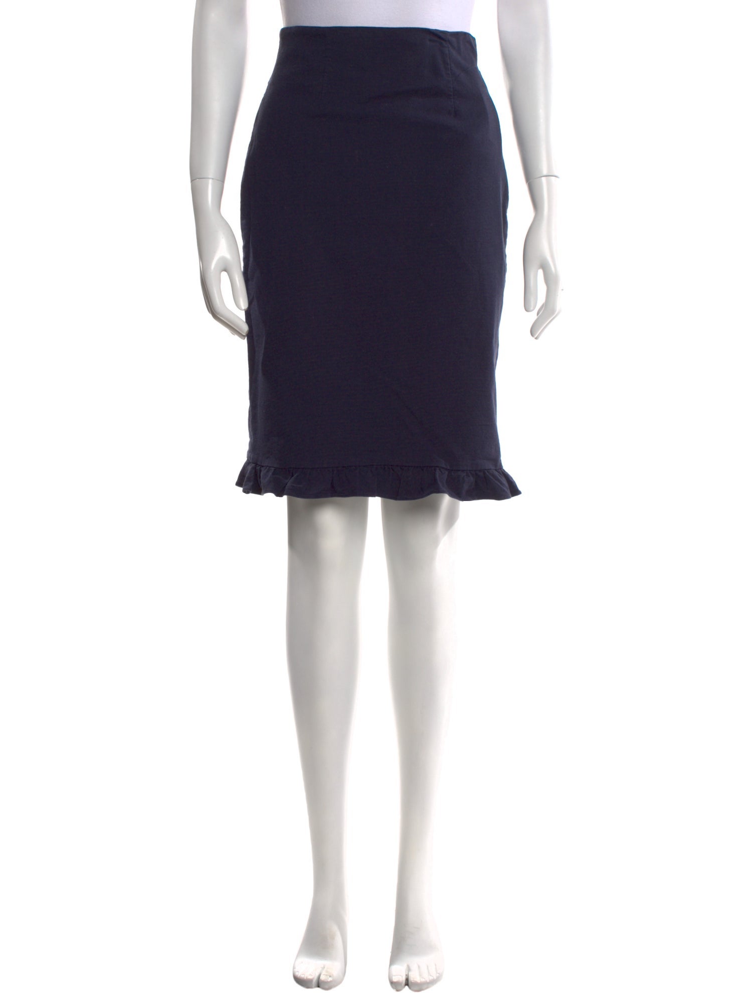 Tailored by Rebecca Taylor Ruffle Embellishment Knee-Length Skirt