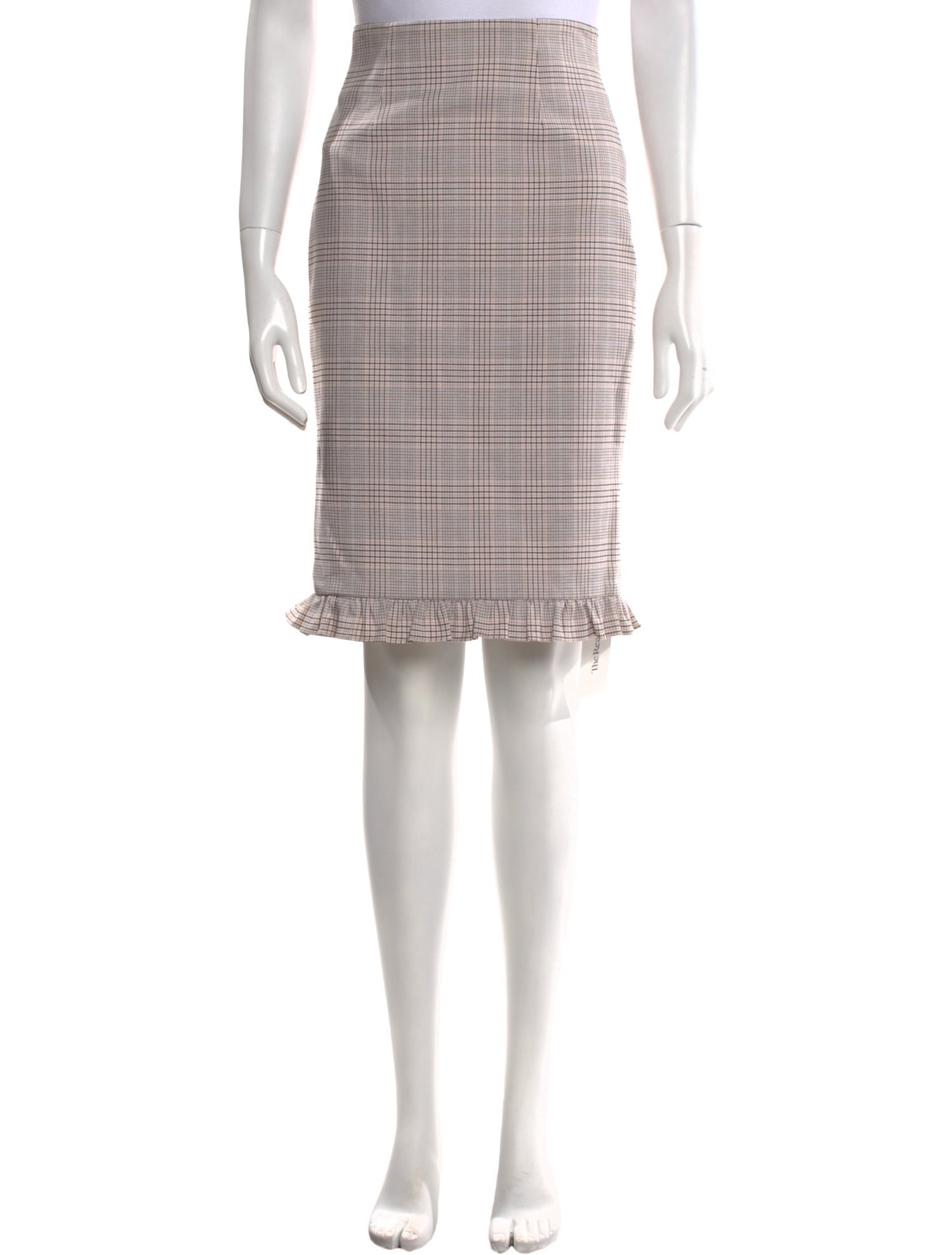 Tailored by Rebecca Taylor Plaid Print Knee-Length Skirt