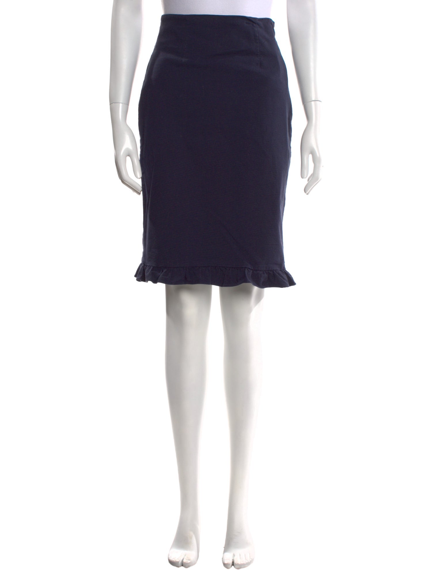 Tailored by Rebecca Taylor Ruffle Embellishment Knee-Length Skirt