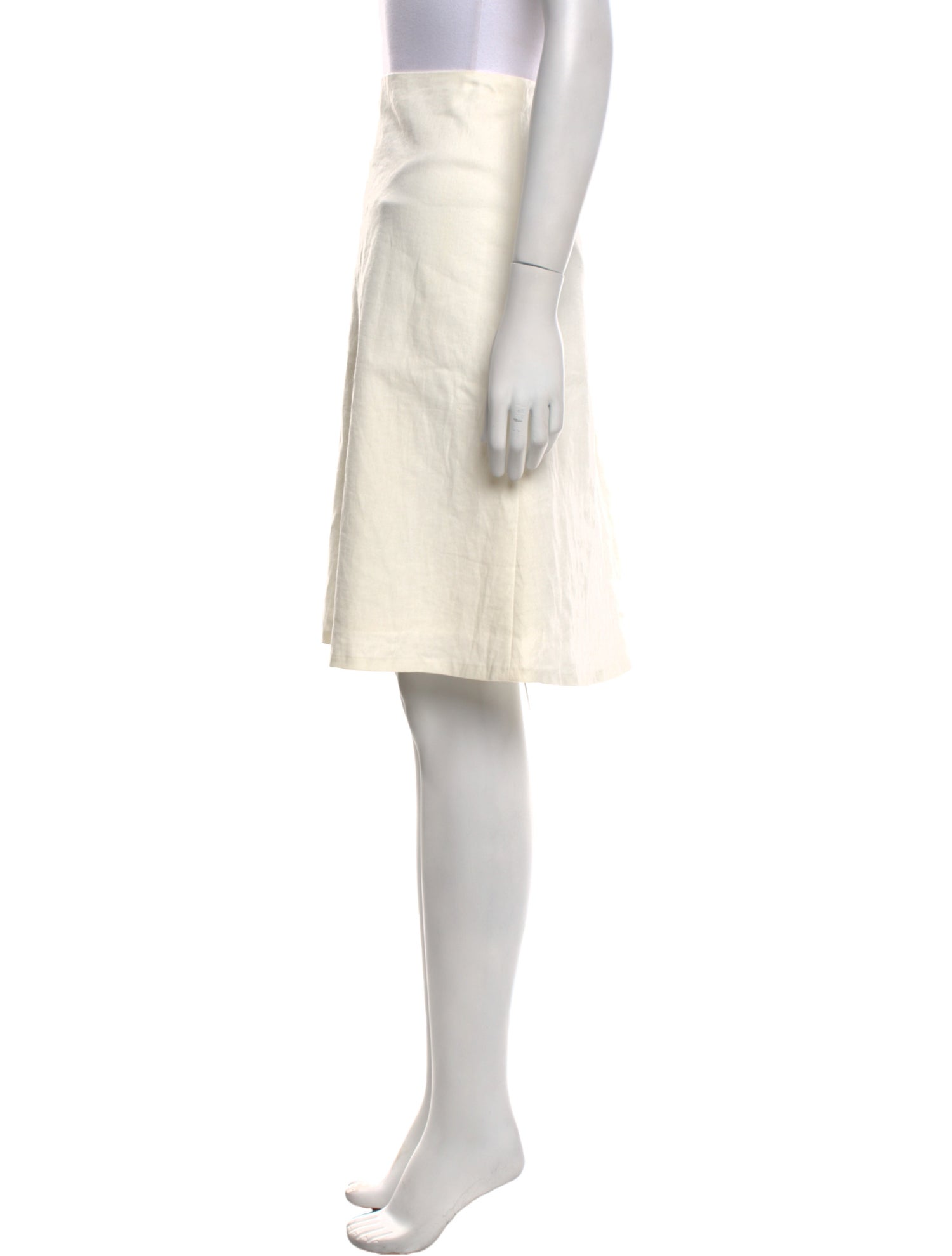 Tailored by Rebecca Taylor Linen Knee-Length Skirt