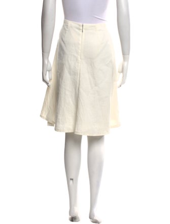 Tailored by Rebecca Taylor Linen Knee-Length Skirt
