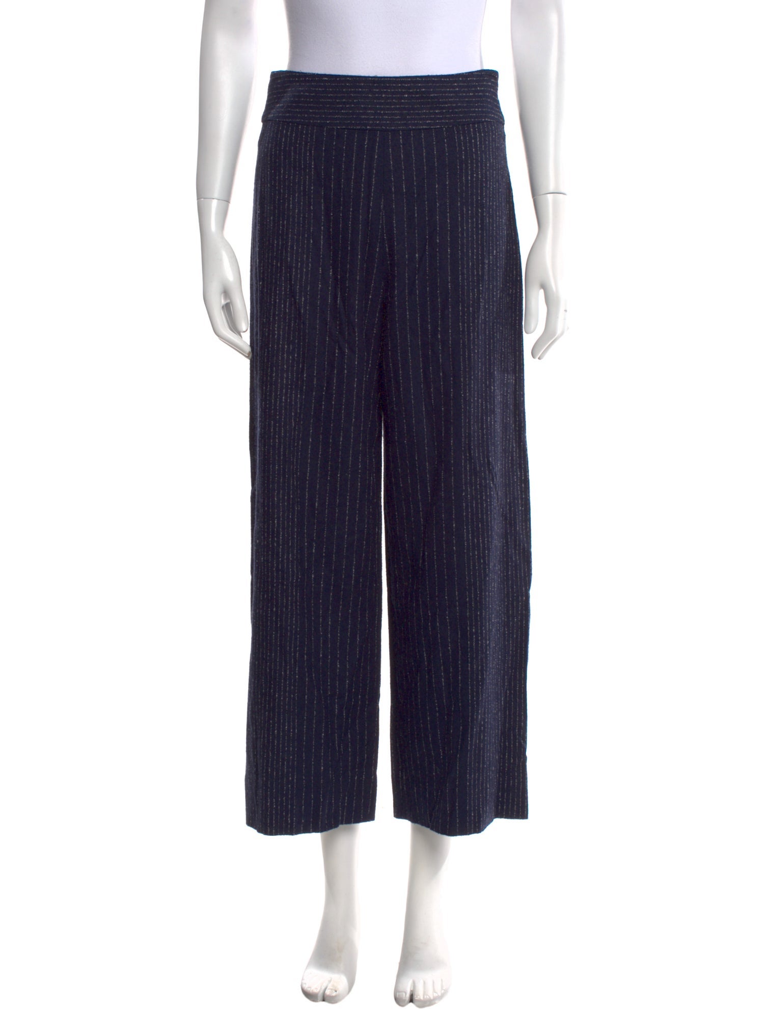 Tailored by Rebecca Taylor Striped Wide Leg Pants
