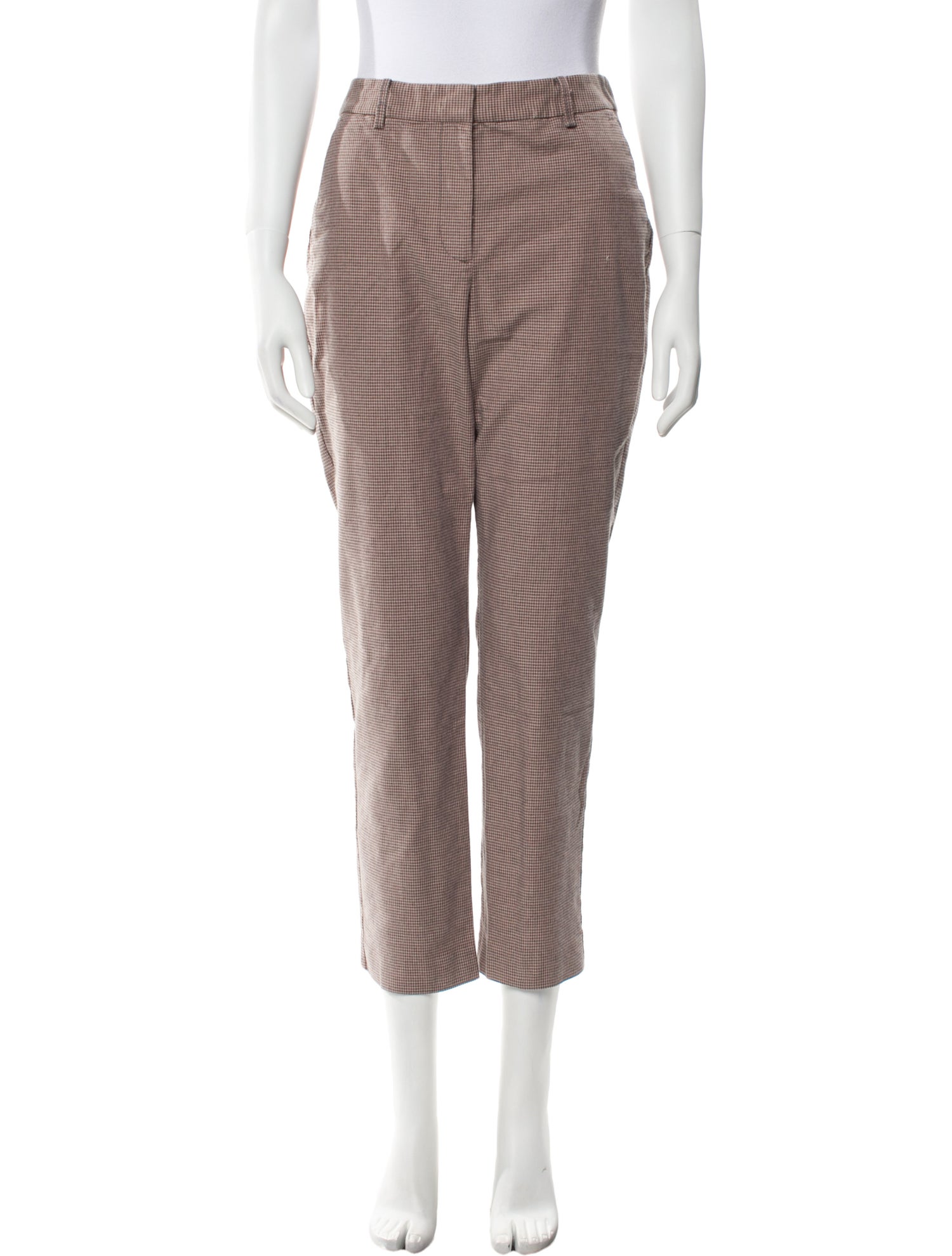 Tailored by Rebecca Taylor Plaid Print Straight Leg Pants