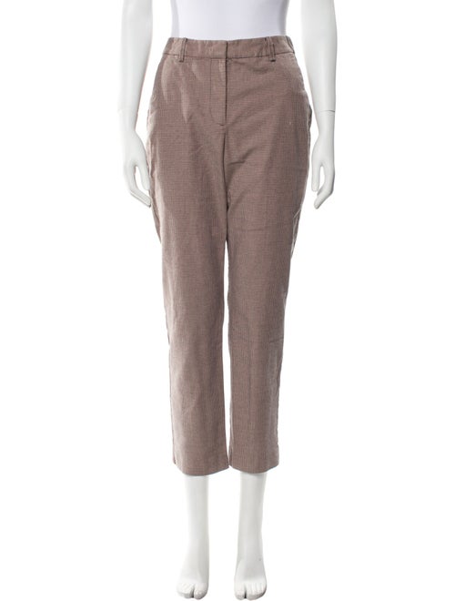 Tailored by Rebecca Taylor Plaid Print Straight Leg Pants