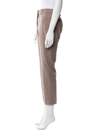 Tailored by Rebecca Taylor Plaid Print Straight Leg Pants