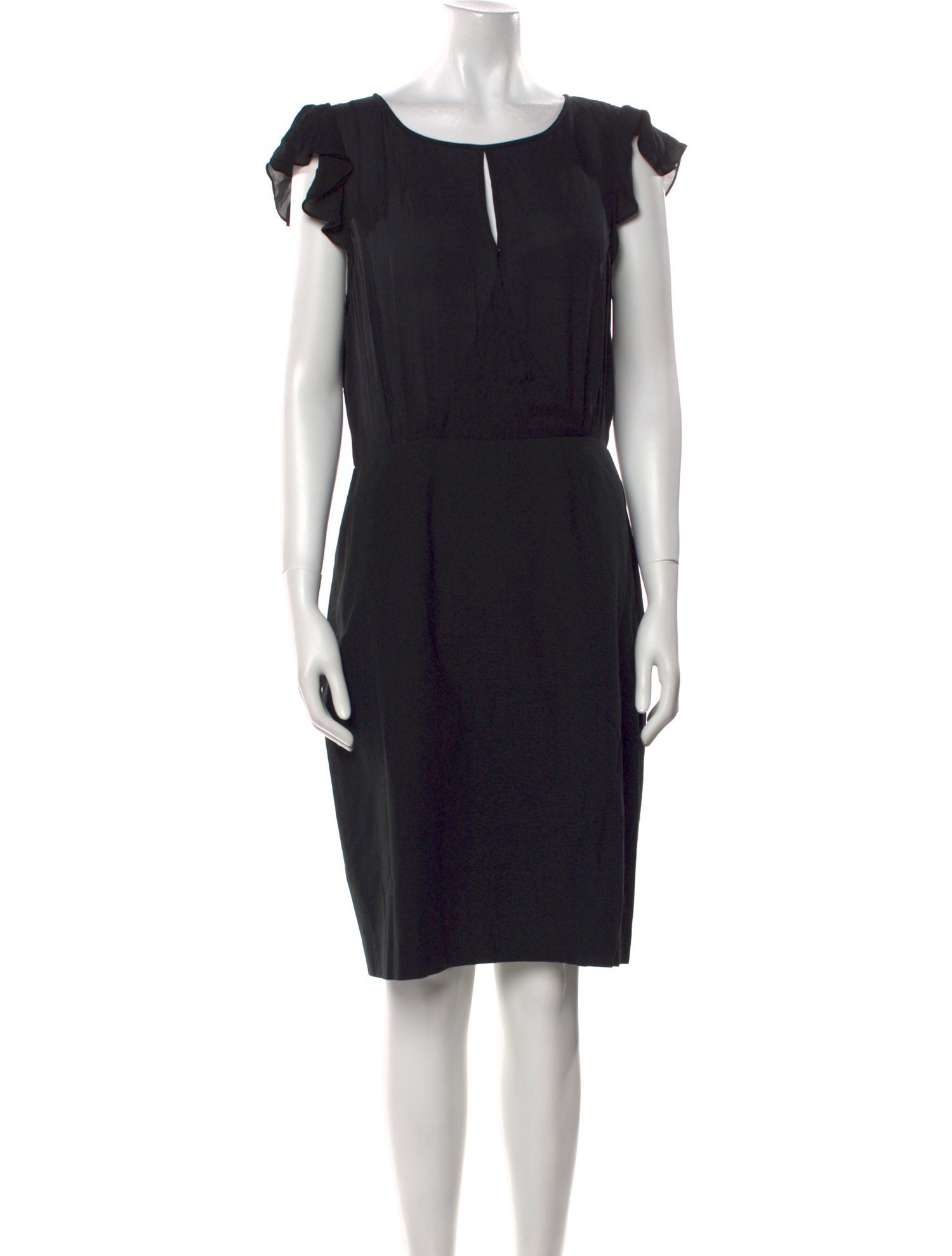 Tailored by Rebecca Taylor Bateau Neckline Knee-Length Dress
