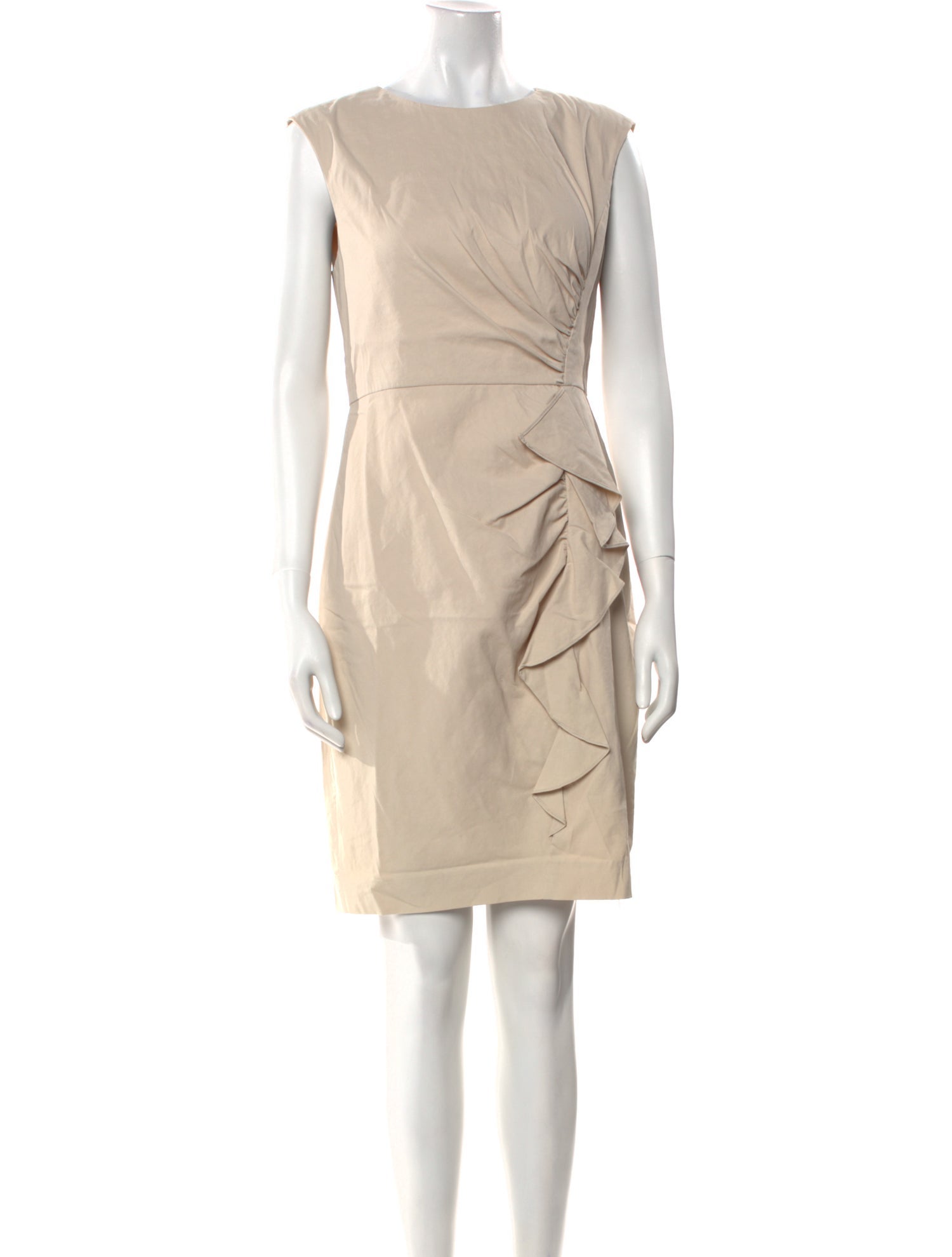 Tailored by Rebecca Taylor Bateau Neckline Knee-Length Dress