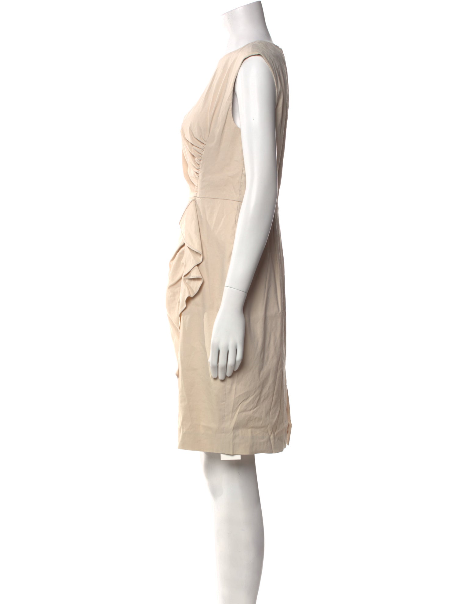 Tailored by Rebecca Taylor Bateau Neckline Knee-Length Dress