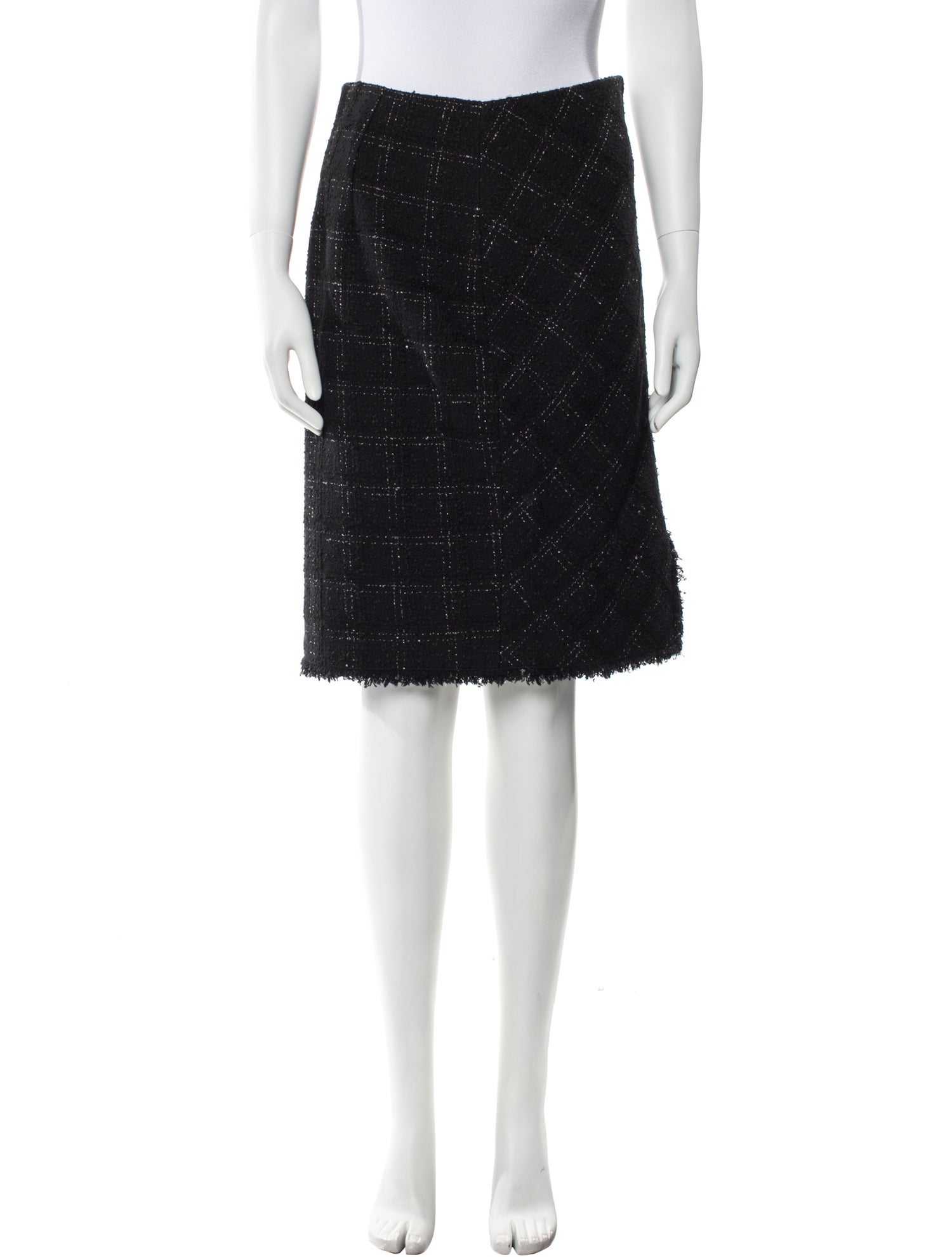 Tailored by Rebecca Taylor Tweed Knee-Length Skirt