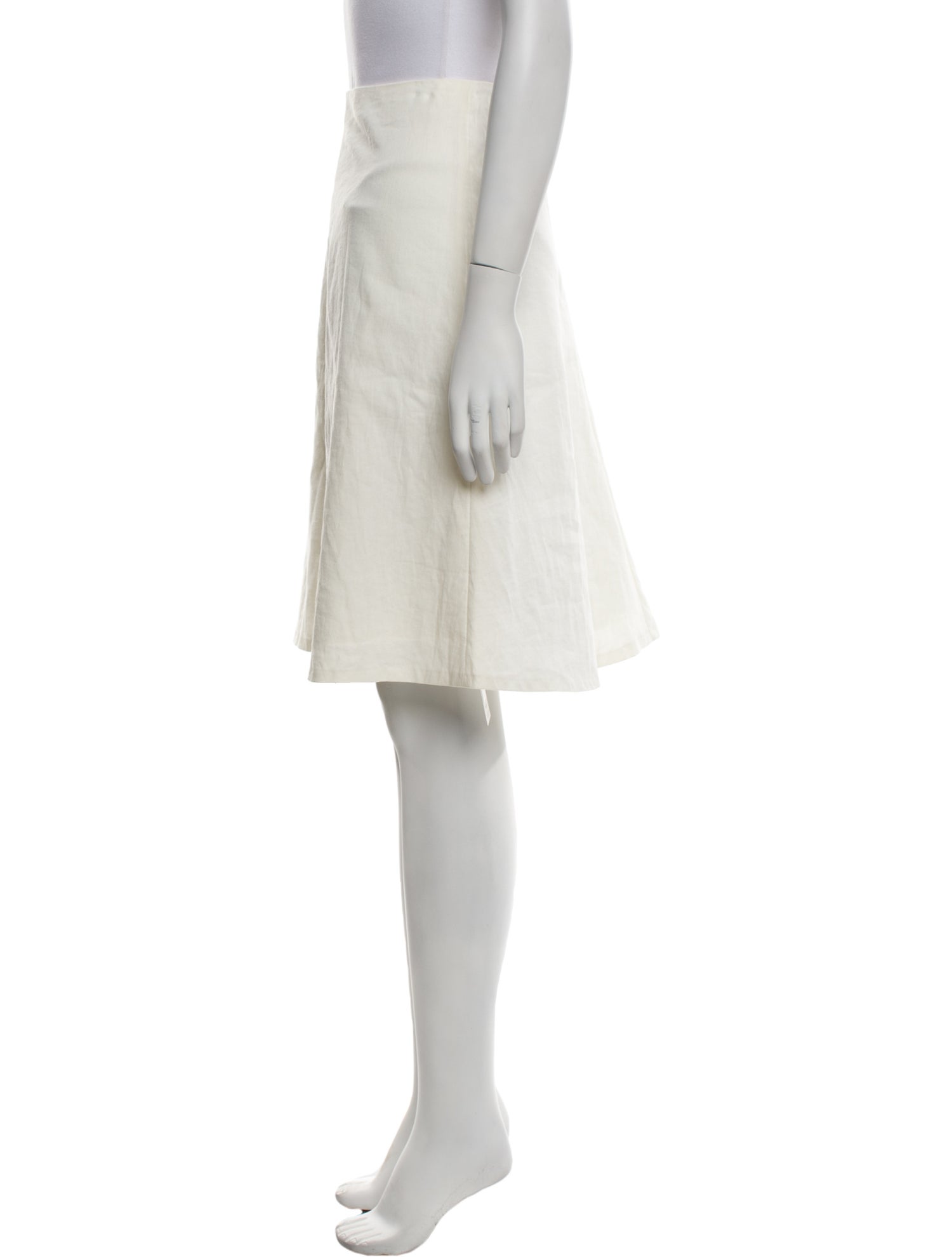 Tailored by Rebecca Taylor Linen Knee-Length Skirt