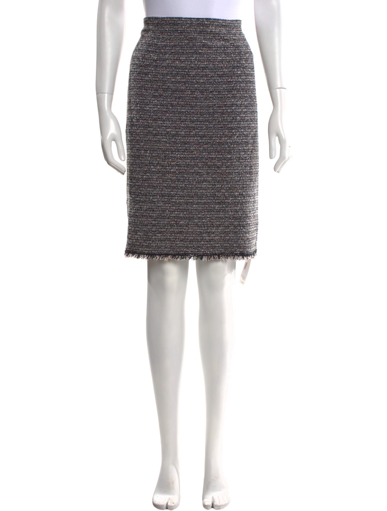 Tailored by Rebecca Taylor Tweed Pattern Knee-Length Skirt w/ Tags