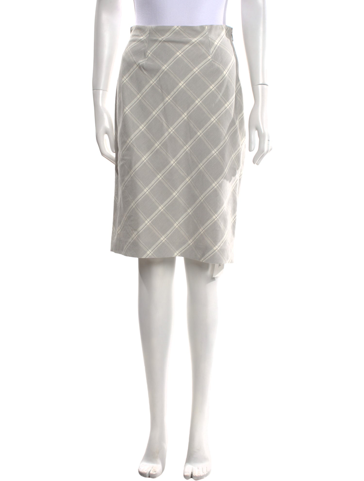 Tailored by Rebecca Taylor Plaid Print Knee-Length Skirt w/ Tags