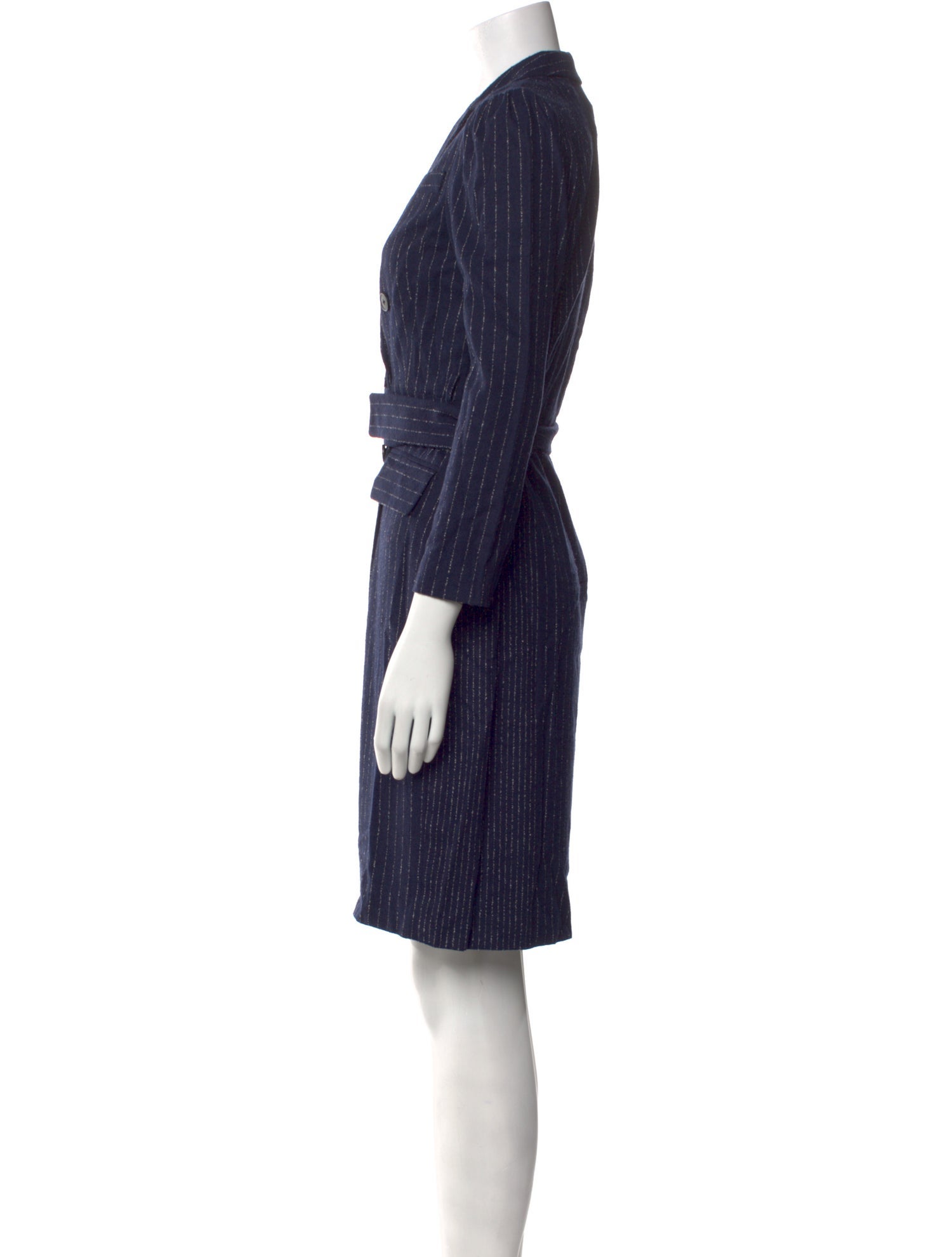 Tailored by Rebecca Taylor Striped Knee-Length Dress w/ Tags