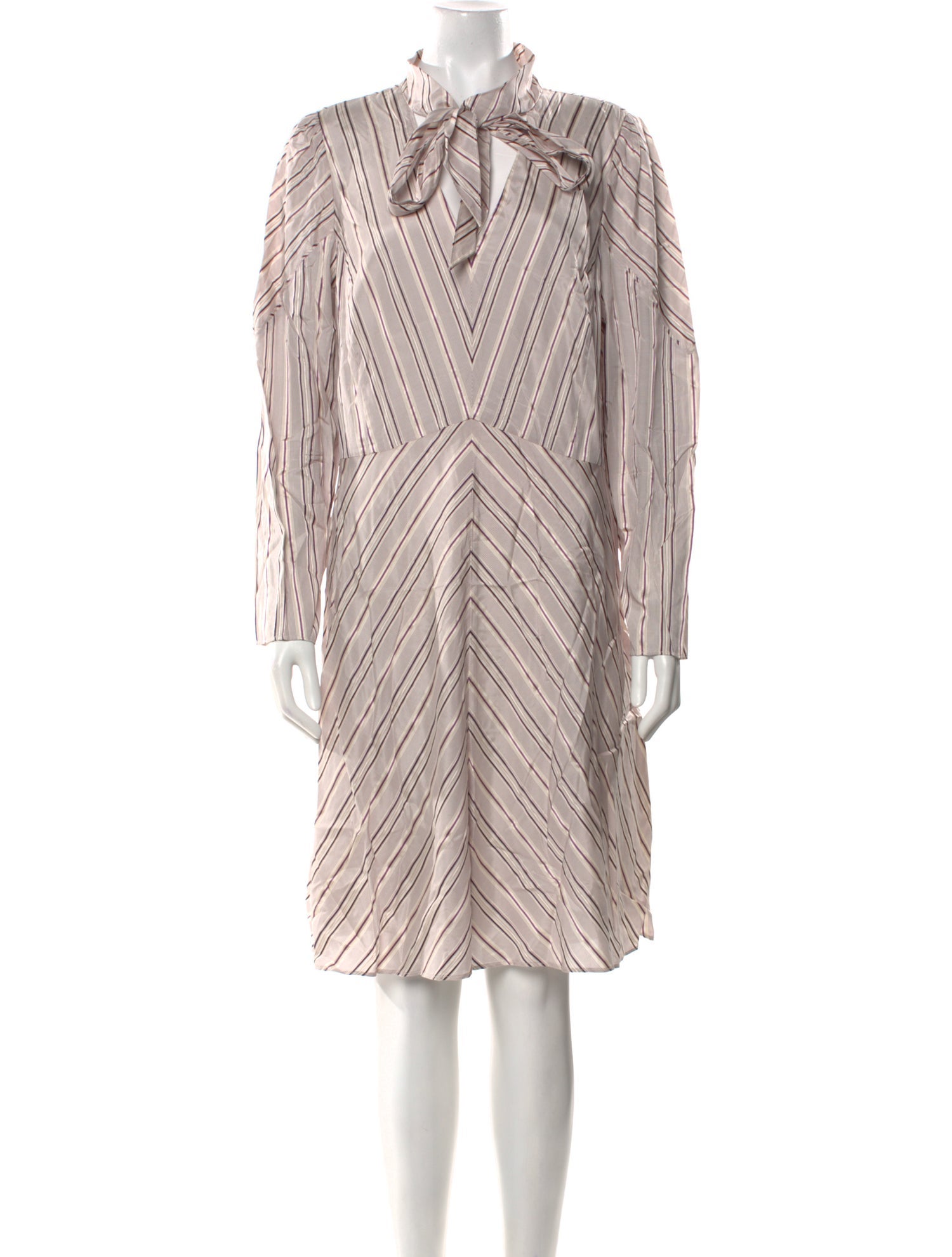 Tailored by Rebecca Taylor Striped Knee-Length Dress w/ Tags