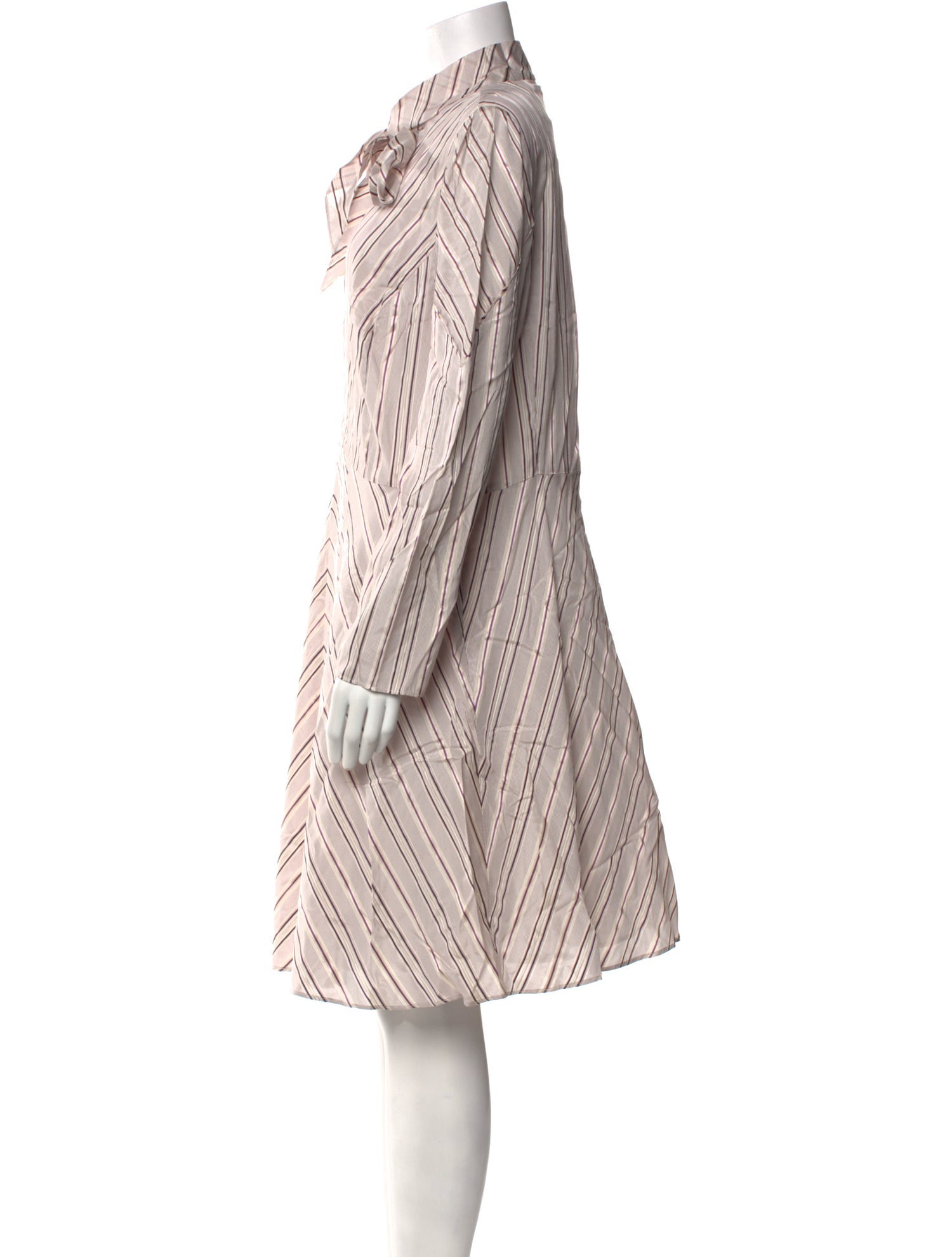 Tailored by Rebecca Taylor Striped Knee-Length Dress w/ Tags