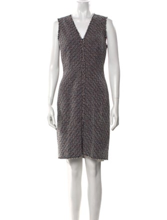 Tailored by Rebecca Taylor V-Neck Knee-Length Dress