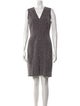 Tailored by Rebecca Taylor V-Neck Knee-Length Dress