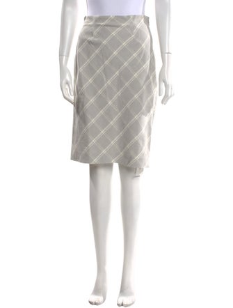 Tailored by Rebecca Taylor Plaid Print Knee-Length Skirt