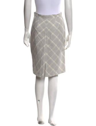 Tailored by Rebecca Taylor Plaid Print Knee-Length Skirt