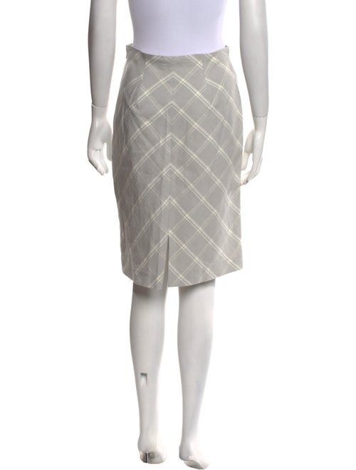 Tailored by Rebecca Taylor Plaid Print Knee-Length Skirt