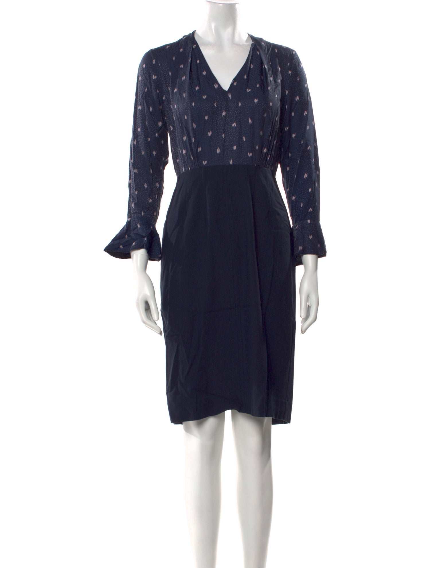 Tailored by Rebecca Taylor Printed Knee-Length Dress