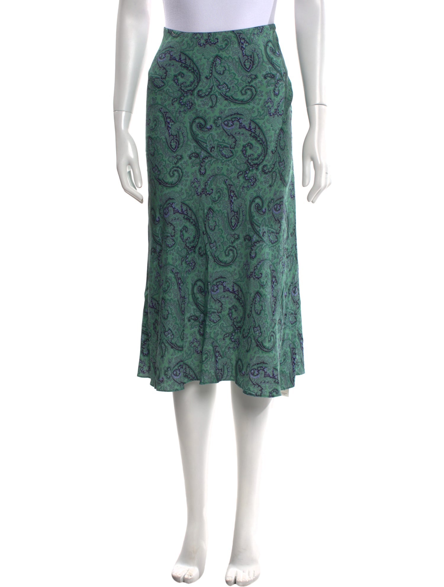 Tailored by Rebecca Taylor Paisley Print Midi Length Skirt w/ Tags