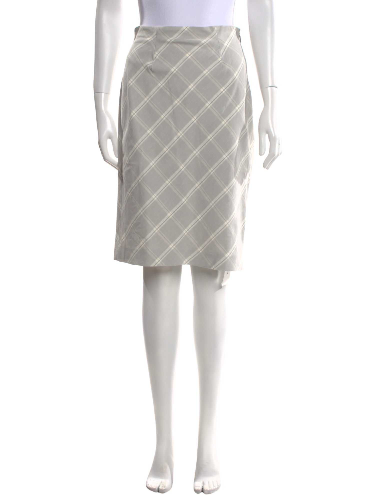 Tailored by Rebecca Taylor Plaid Print Knee-Length Skirt w/ Tags