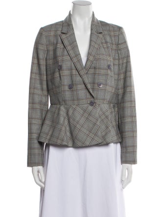 Tailored by Rebecca Taylor Plaid Print Blazer