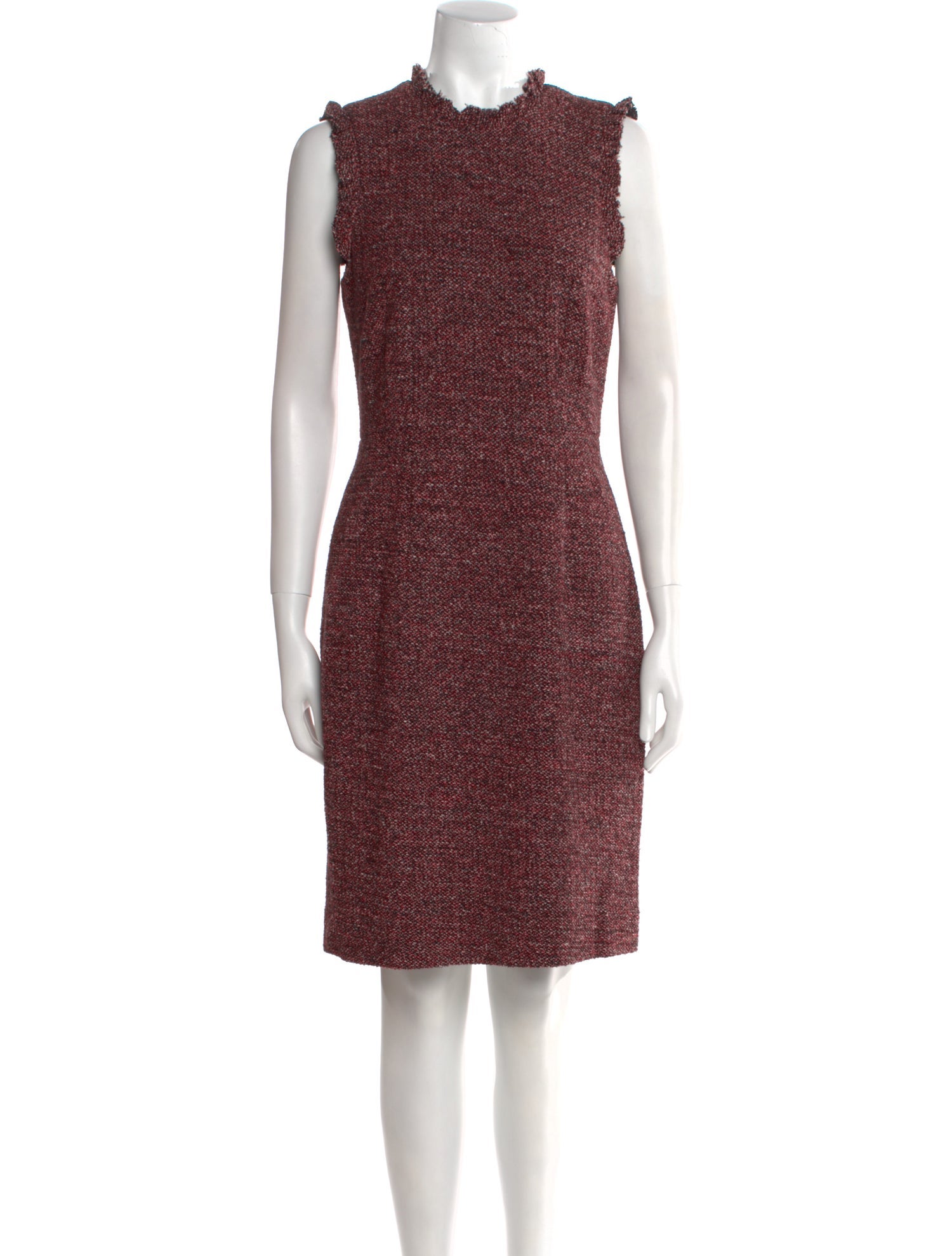 Tailored by Rebecca Taylor Mock Neck Knee-Length Dress