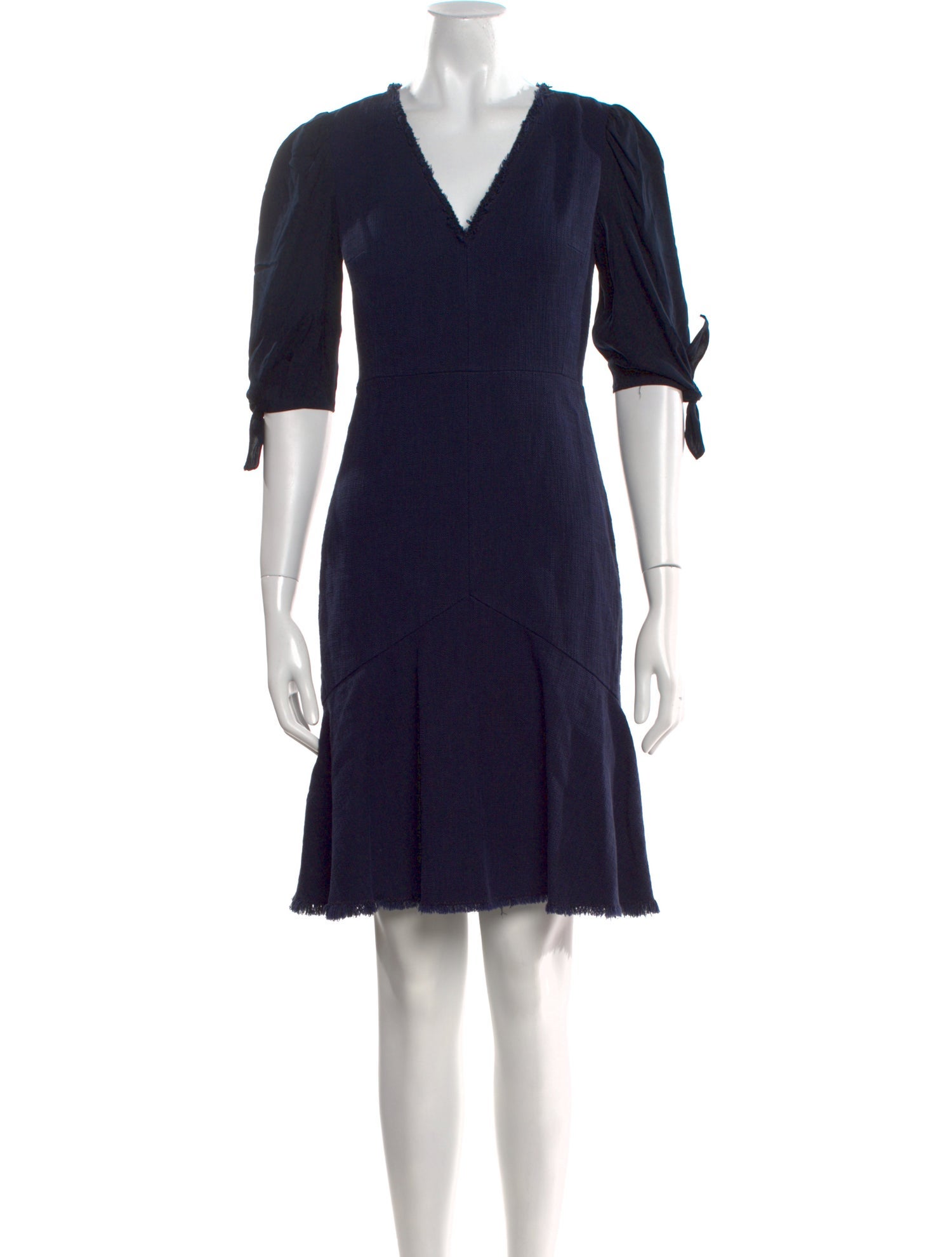 Tailored by Rebecca Taylor V-Neck Knee-Length Dress
