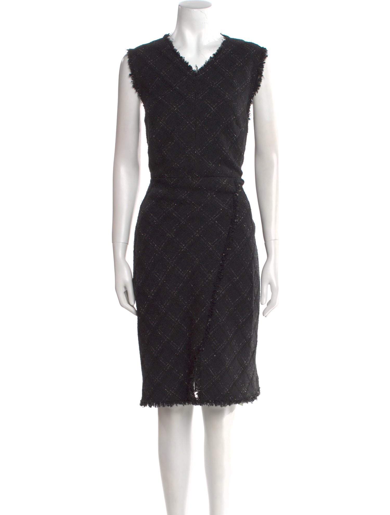 Tailored by Rebecca Taylor Plaid Print Midi Length Dress