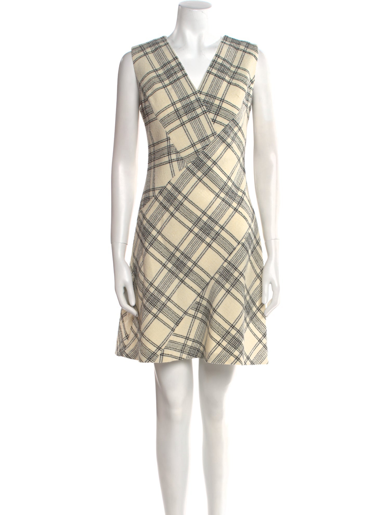 Tailored by Rebecca Taylor Plaid Print Mini Dress