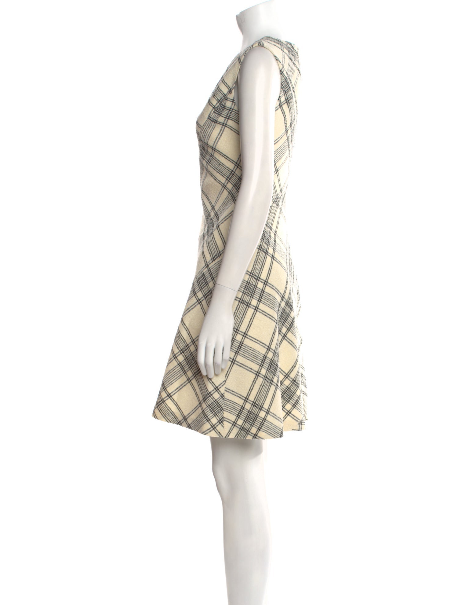 Tailored by Rebecca Taylor Plaid Print Mini Dress