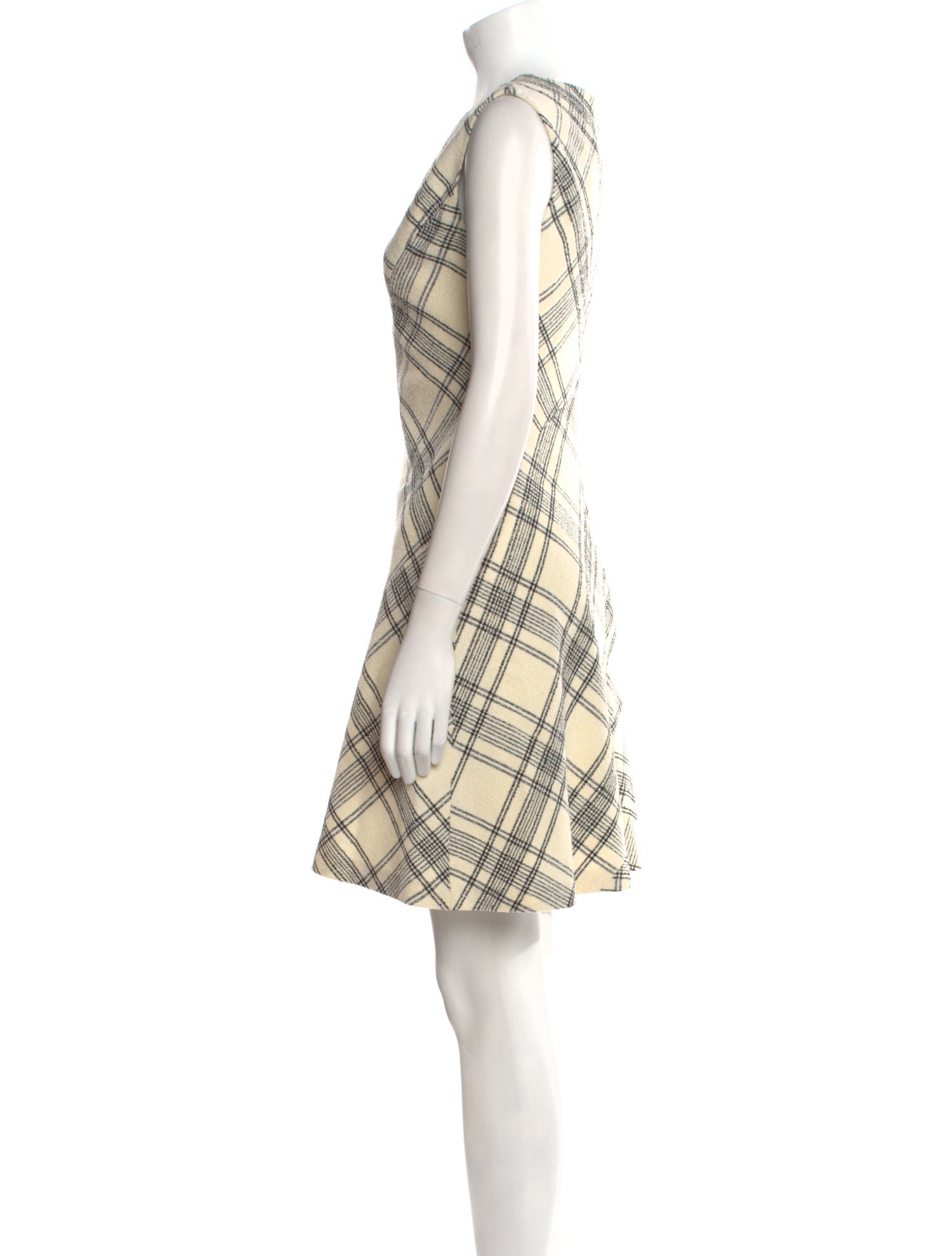 Tailored by Rebecca Taylor Plaid Print Mini Dress