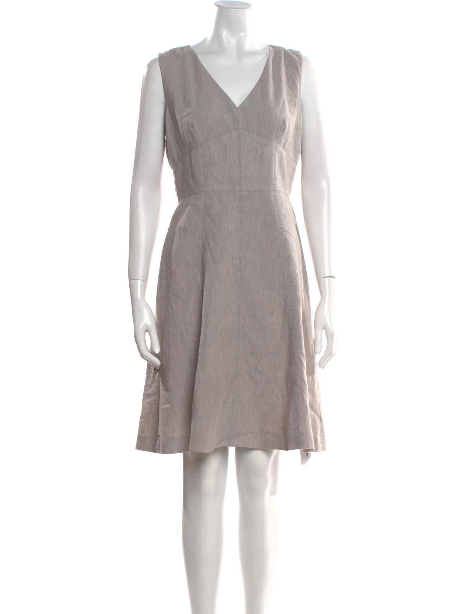 Tailored by Rebecca Taylor V-Neck Knee-Length Dress
