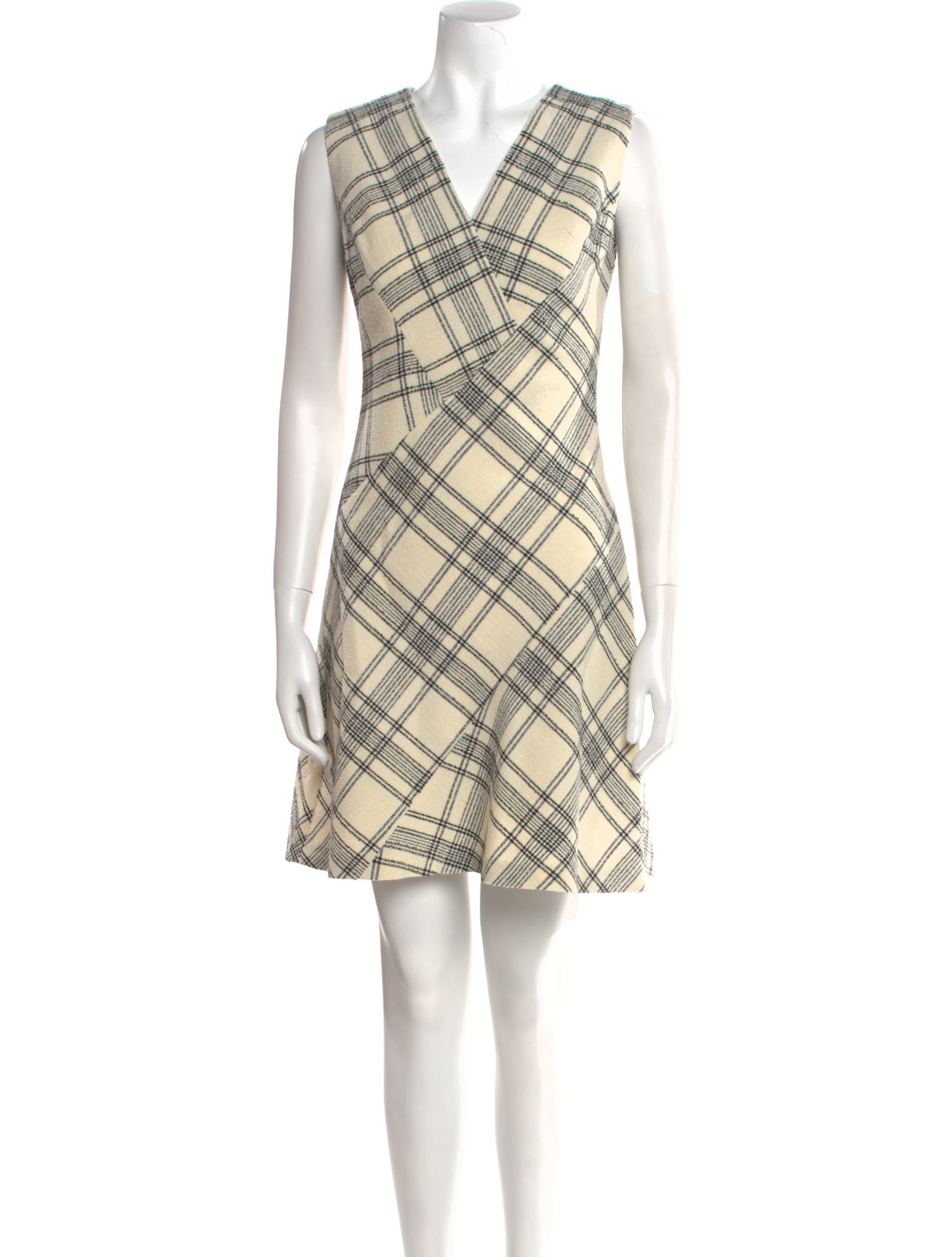 Tailored by Rebecca Taylor Plaid Print Mini Dress