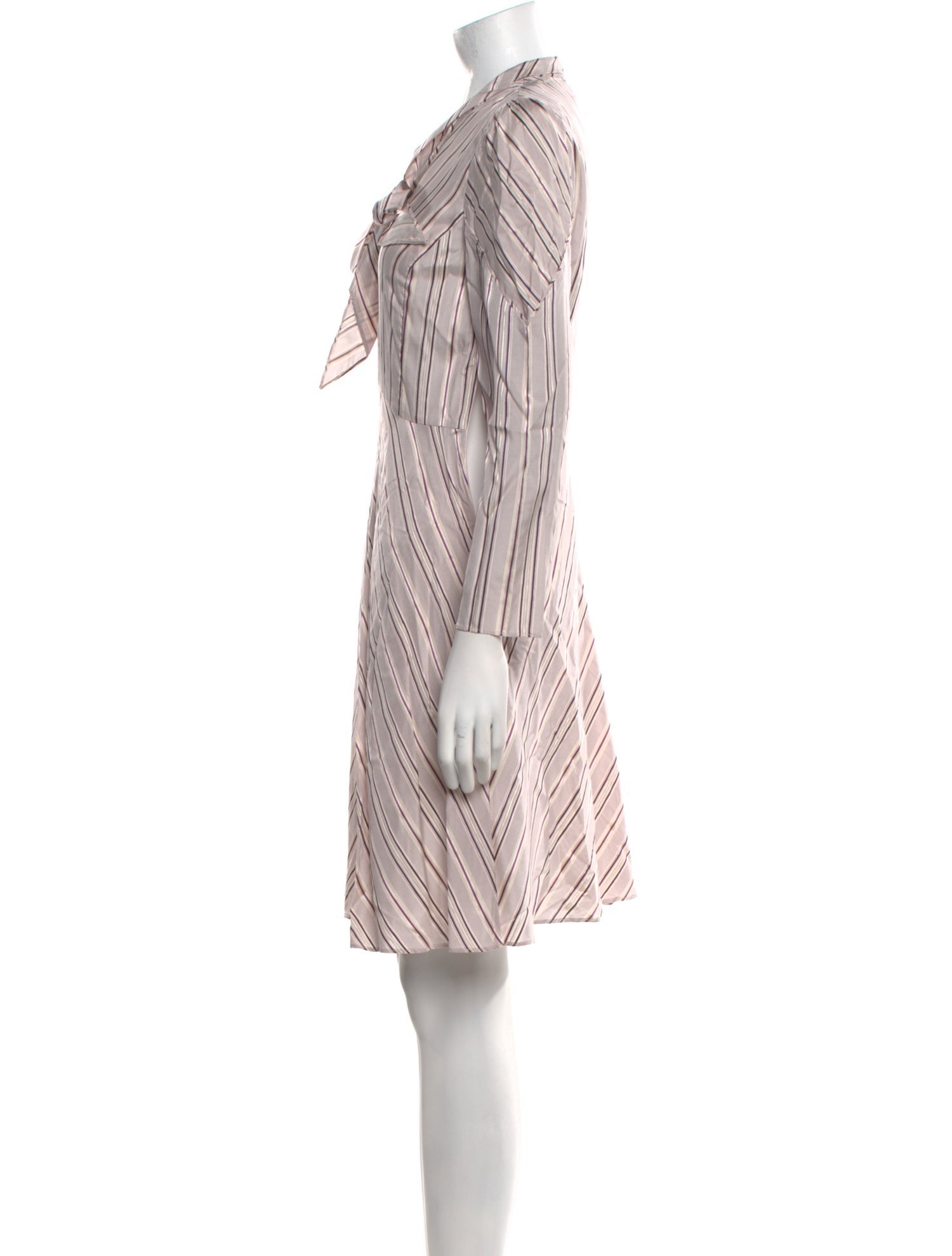 Tailored by Rebecca Taylor Striped Knee-Length Dress w/ Tags