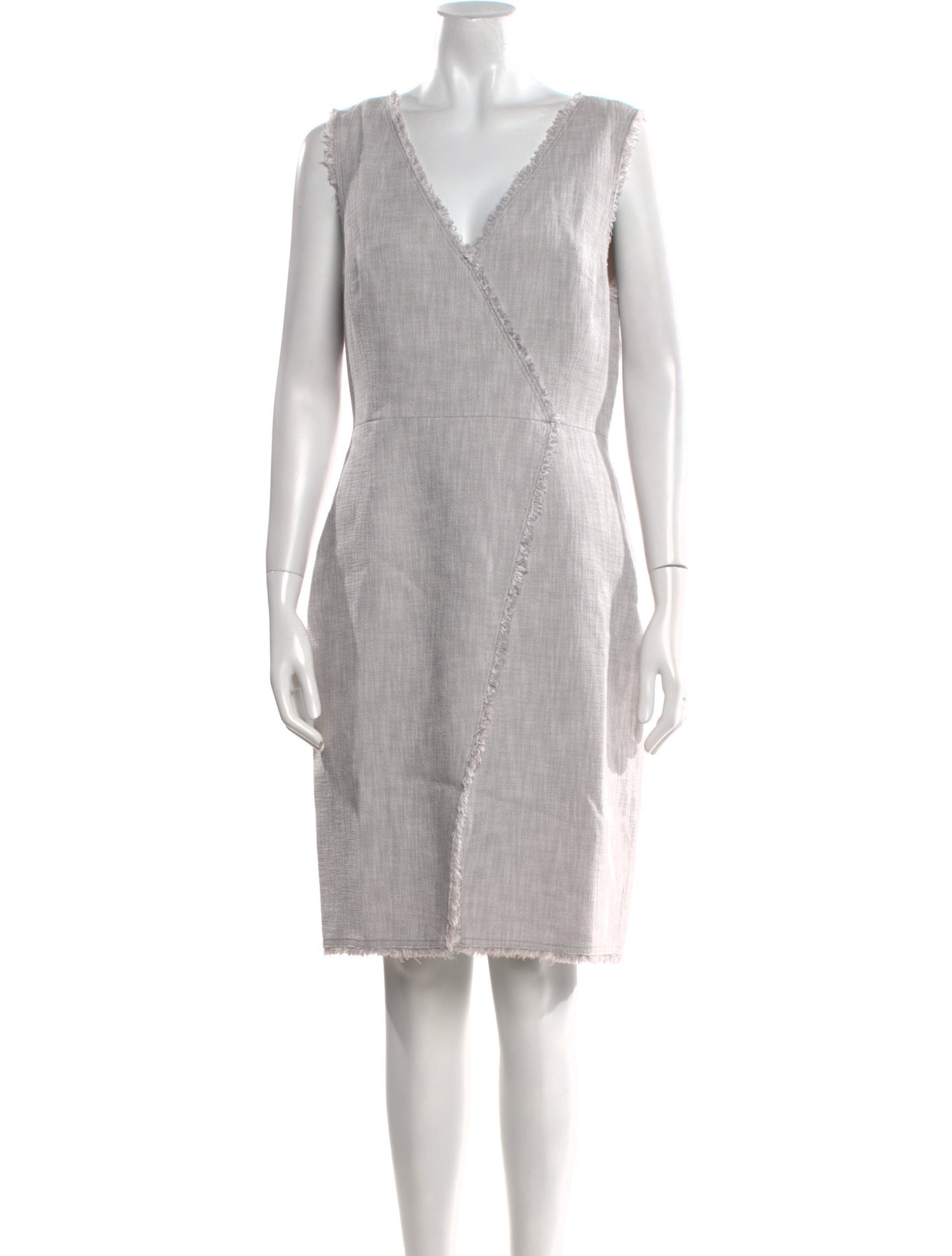 Tailored by Rebecca Taylor V-Neck Knee-Length Dress