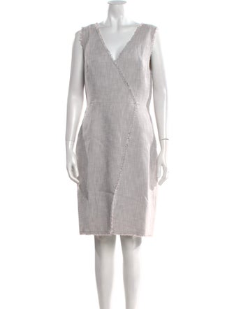 Tailored by Rebecca Taylor V-Neck Knee-Length Dress