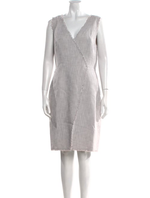 Tailored by Rebecca Taylor V-Neck Knee-Length Dress