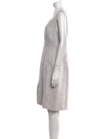 Tailored by Rebecca Taylor V-Neck Knee-Length Dress