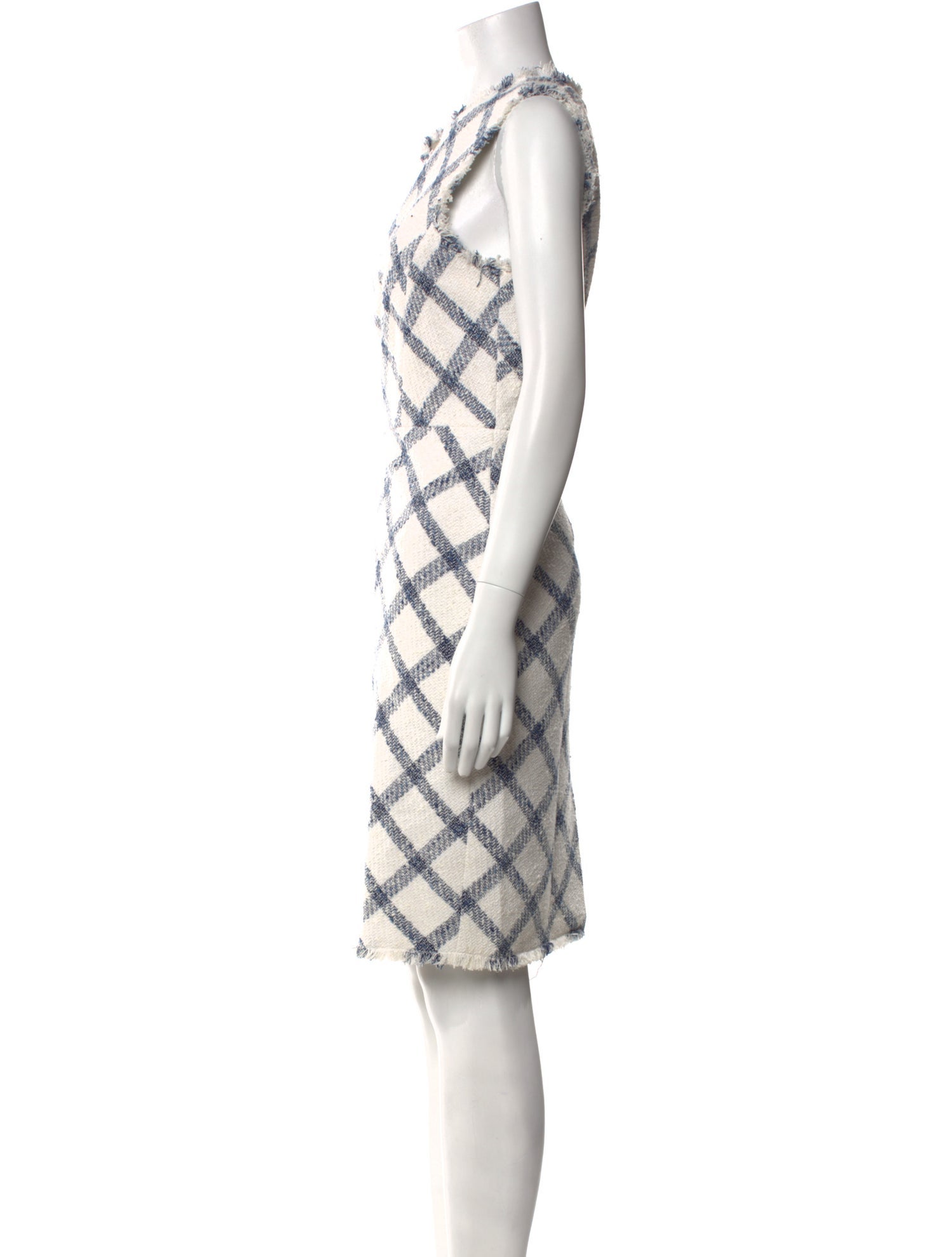 Tailored by Rebecca Taylor Plaid Print Knee-Length Dress
