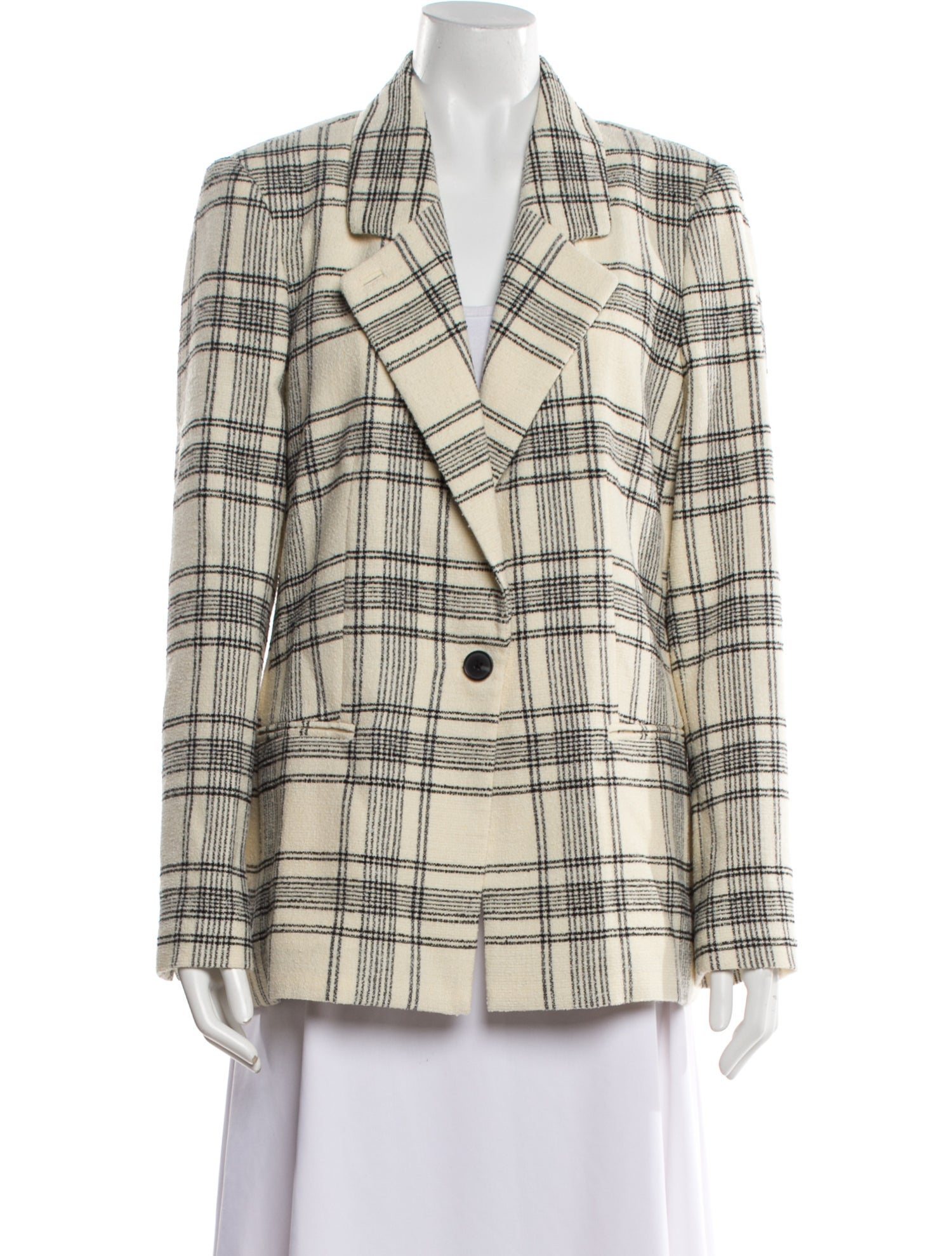 Tailored by Rebecca Taylor Plaid Print Blazer