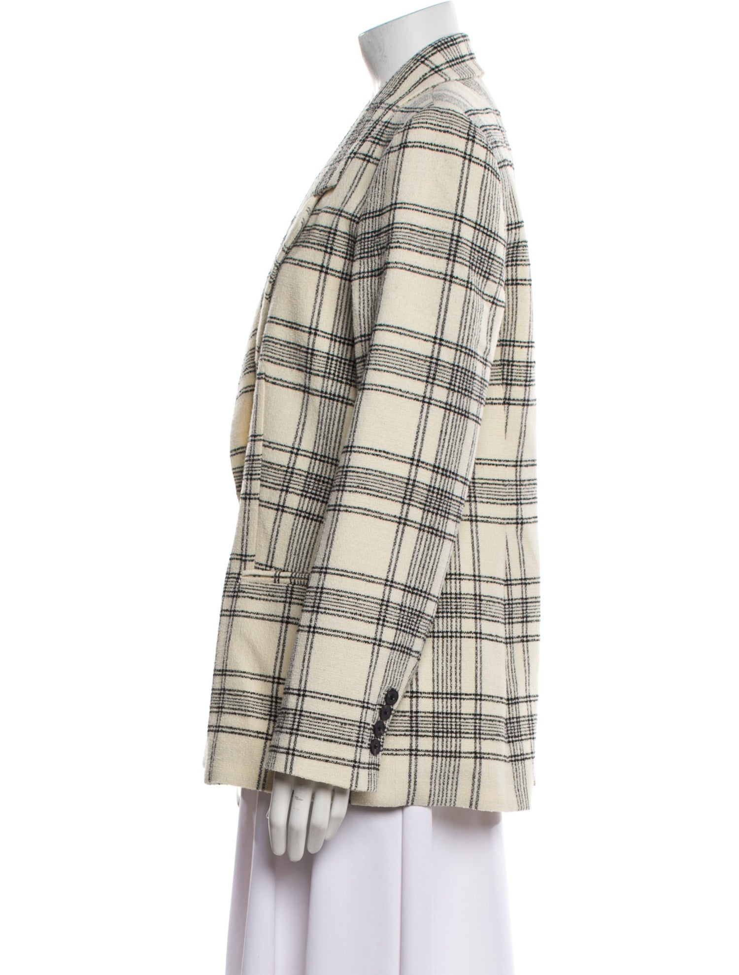 Tailored by Rebecca Taylor Plaid Print Blazer